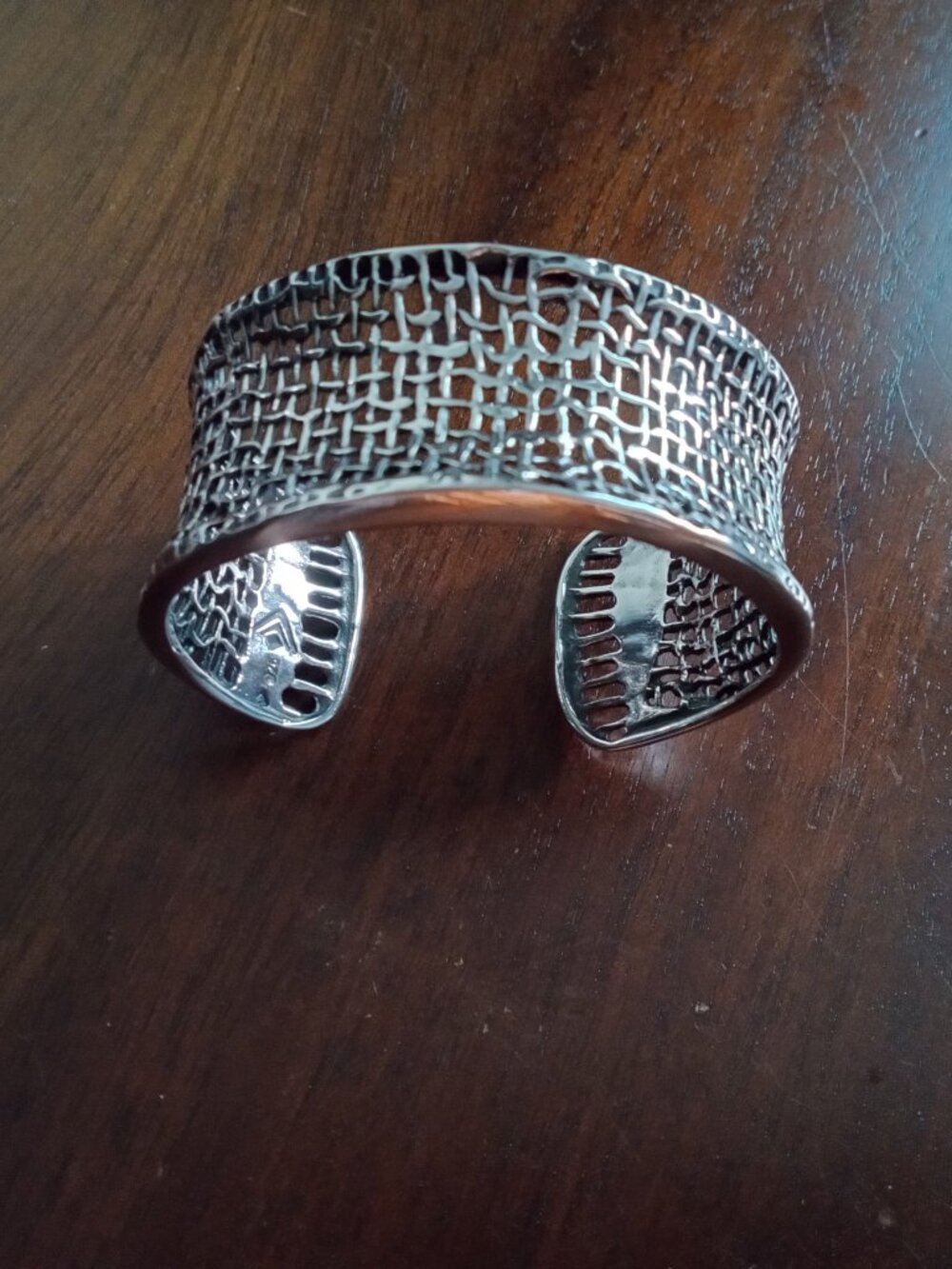SILPADA retired 925 STERLING SILVER woven mesh / weave Cuff Bracelet
